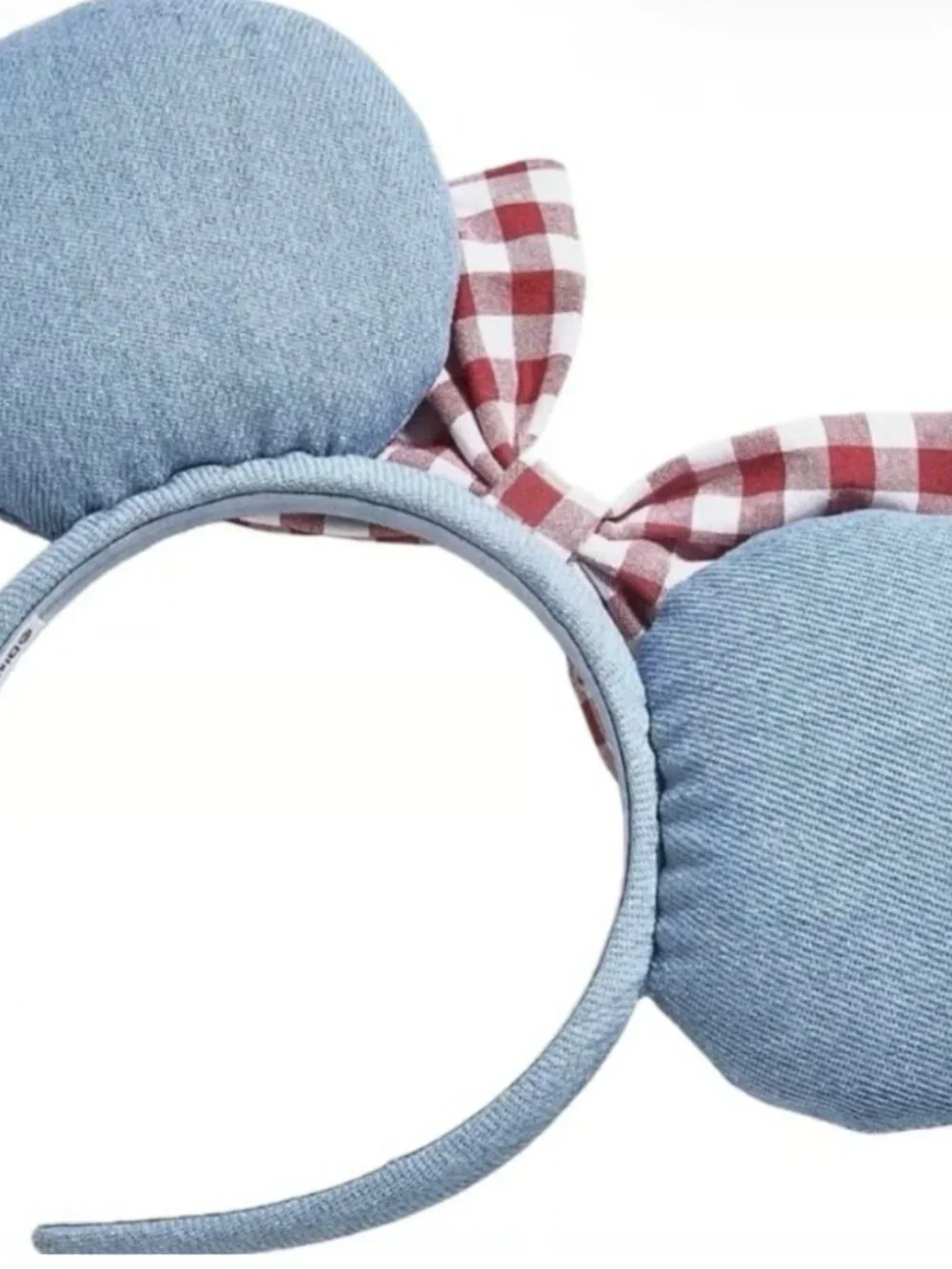 Disney Baublebar Americana Minnie Mouse Ears Denim Jeweled 4th of July 250th